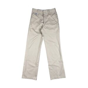 Vtg Izod Lacoste Women's Khaki Pants Size 28 Beige High Rise Classic Chino‎